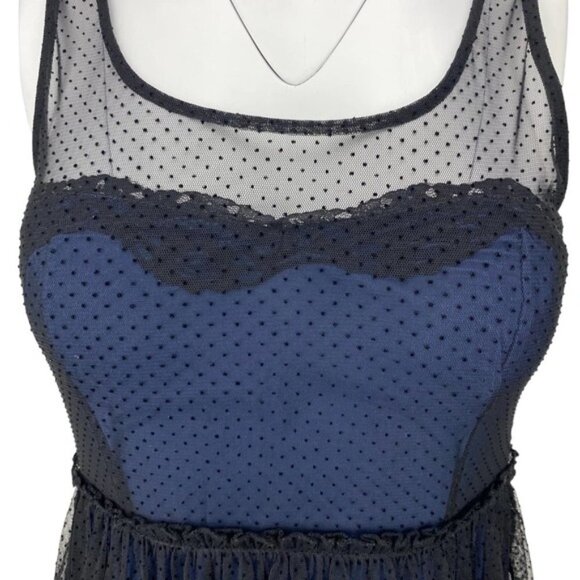 ZARA Trafaluc Layered Lace A-Line Empire Dress Sz Small - Picture 2 of 5